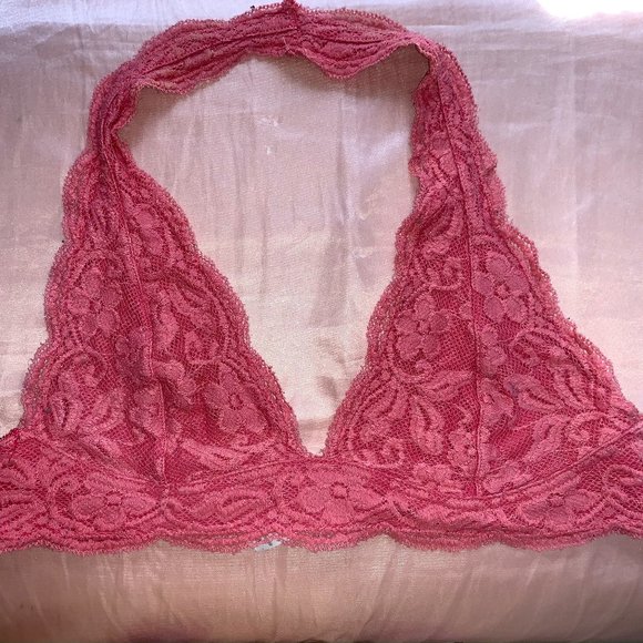 Tilly's Coral Lace Bralette - Picture 1 of 3